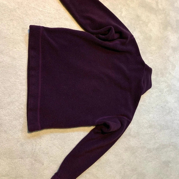 Patagonia Vintage 1/4 zip Fleece pullover jacket plum egg plant size Medium - Picture 10 of 12